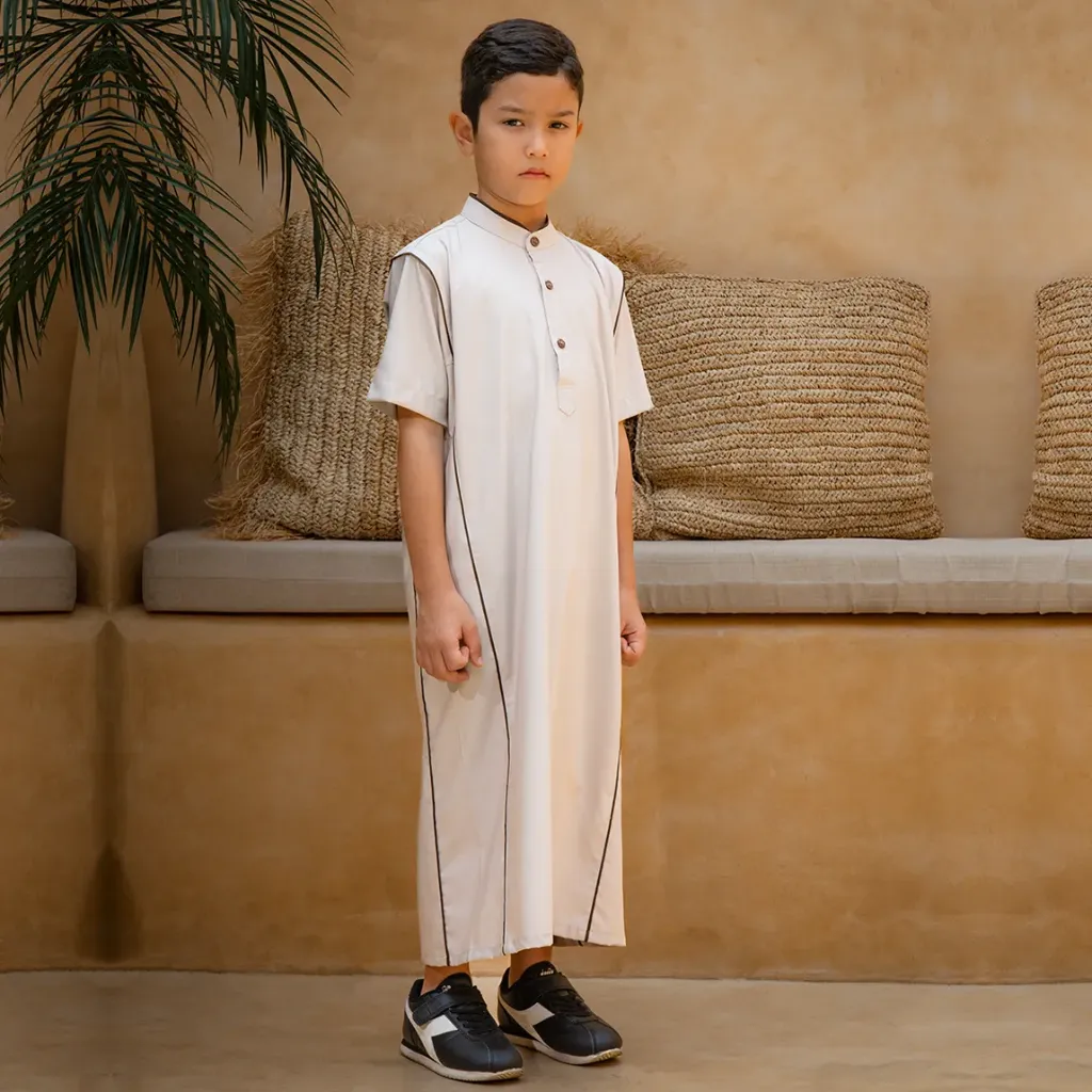Jubah Fawaz Cream Kids